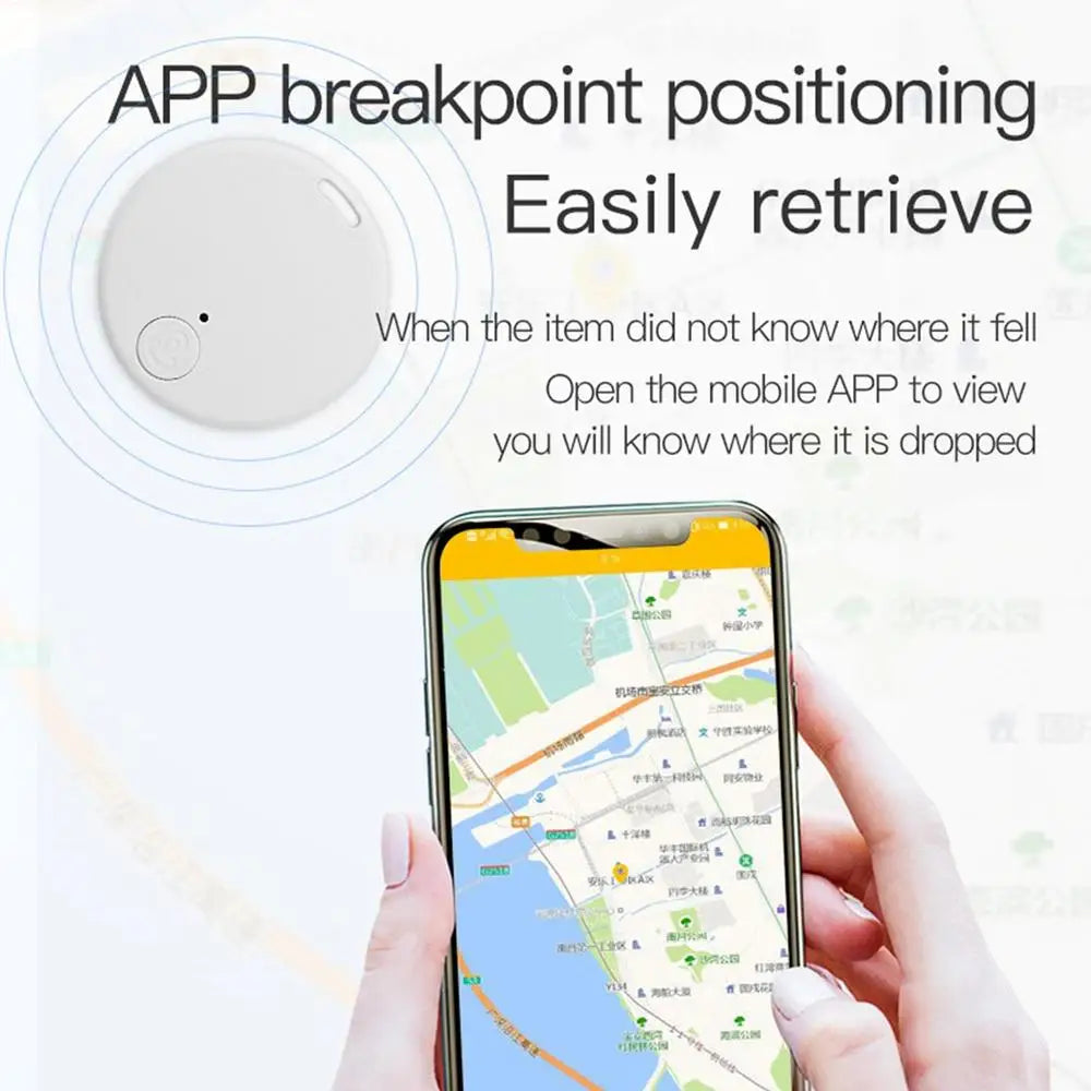 Mini GPS Locator AntiLost Alarm Wallet Keychain Smart Tag BluetoothCompatible Tracer Keychain Dog Pet Child Tracker Key Finder