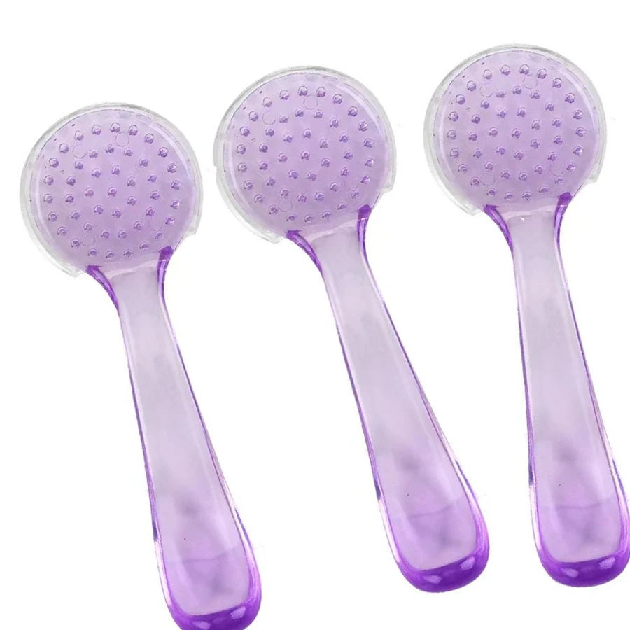 3pcs Facial Cleansing Brush Acrylic Handle Facial Cleansing Brush Soft Bristles Exfoliating Cleansing Brush