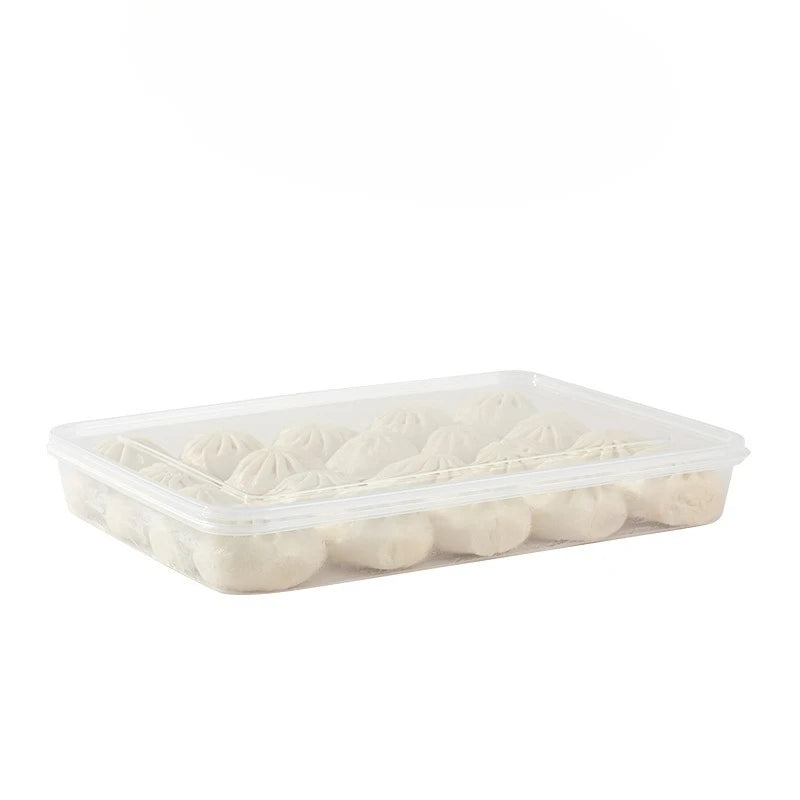 Food Storage Containers with Lids , Freezer & Microwave Safe, for Dumplings, Meats, Fruits & Vegetables Dumpling Storage Box