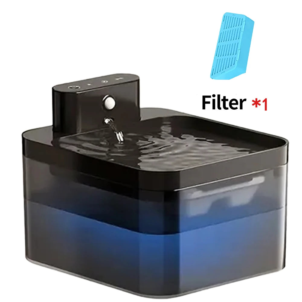 Wireless Automatic Cat Water Fountain 2.2L Intelligent Pet Water Dispenser With Filter Drinking Fountain For Cat Dog