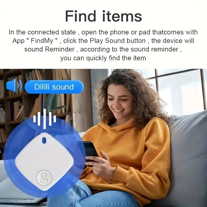 Smart Bluetooth GPS Tracker Works with Find My APP Anti-Lost Reminder Device Wireless For Iphone Locator Key Kids Finder