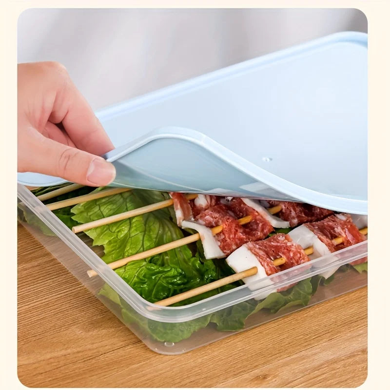 Food Storage Containers with Lids , Freezer & Microwave Safe, for Dumplings, Meats, Fruits & Vegetables Dumpling Storage Box