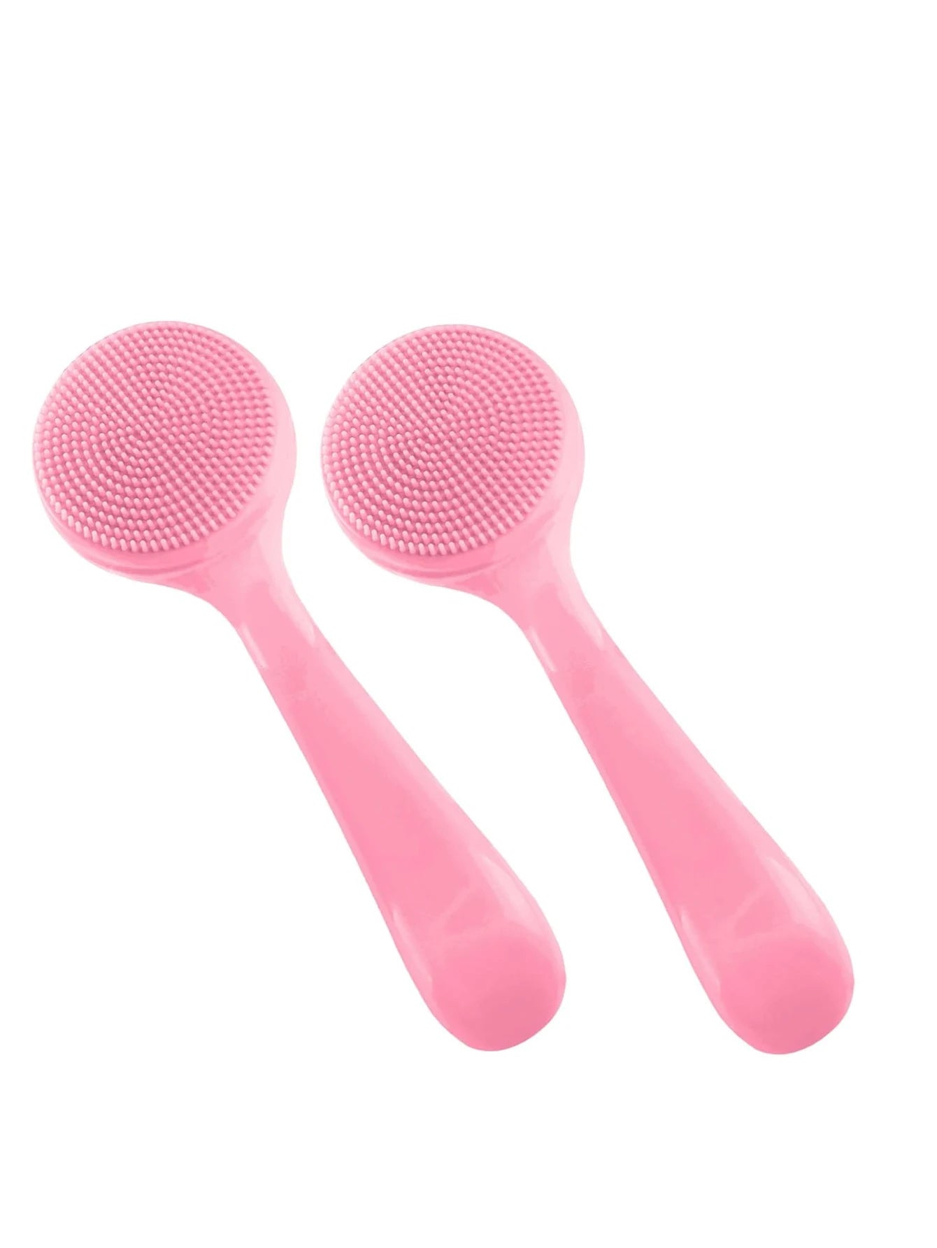 3pcs Facial Cleansing Brush Acrylic Handle Facial Cleansing Brush Soft Bristles Exfoliating Cleansing Brush