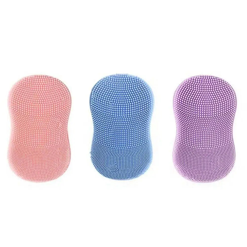 Facial Silicone Facial Cleansing Brush Handheld Facial Deep Cleansing Exfoliator Blackhead Pore Cleaner Skin Care TooL