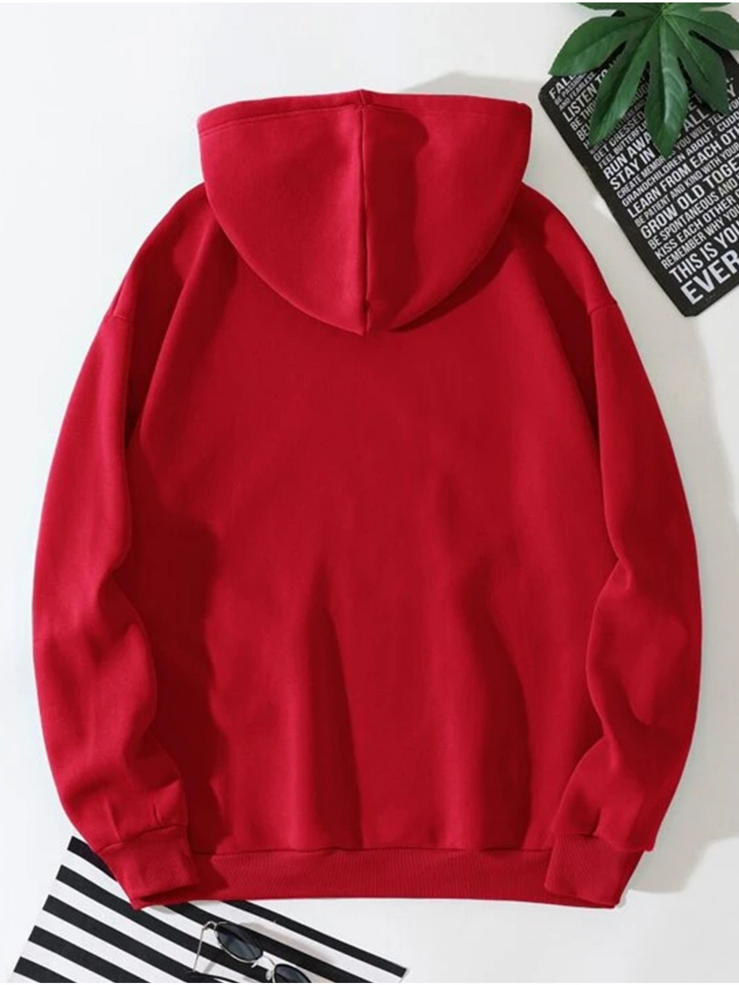 King & Queen Couples' Hoodie Set - Cozy Fleece-Lined Pullover for Men & Women, Casual Long Sleeve with Geometric Print, Perfect for Fall/Winter