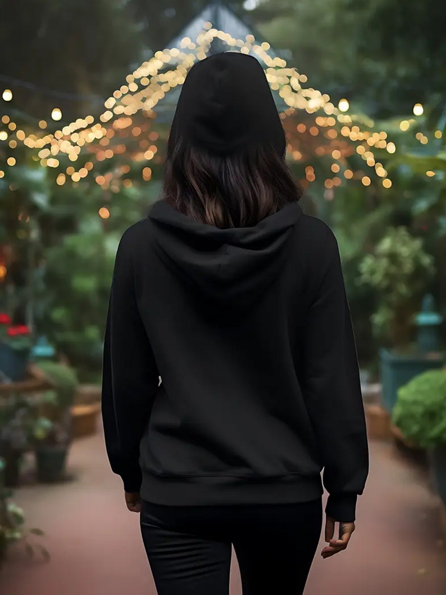 King & Queen Couples' Hoodie Set - Cozy Fleece-Lined Pullover for Men & Women, Casual Long Sleeve with Geometric Print, Perfect for Fall/Winter