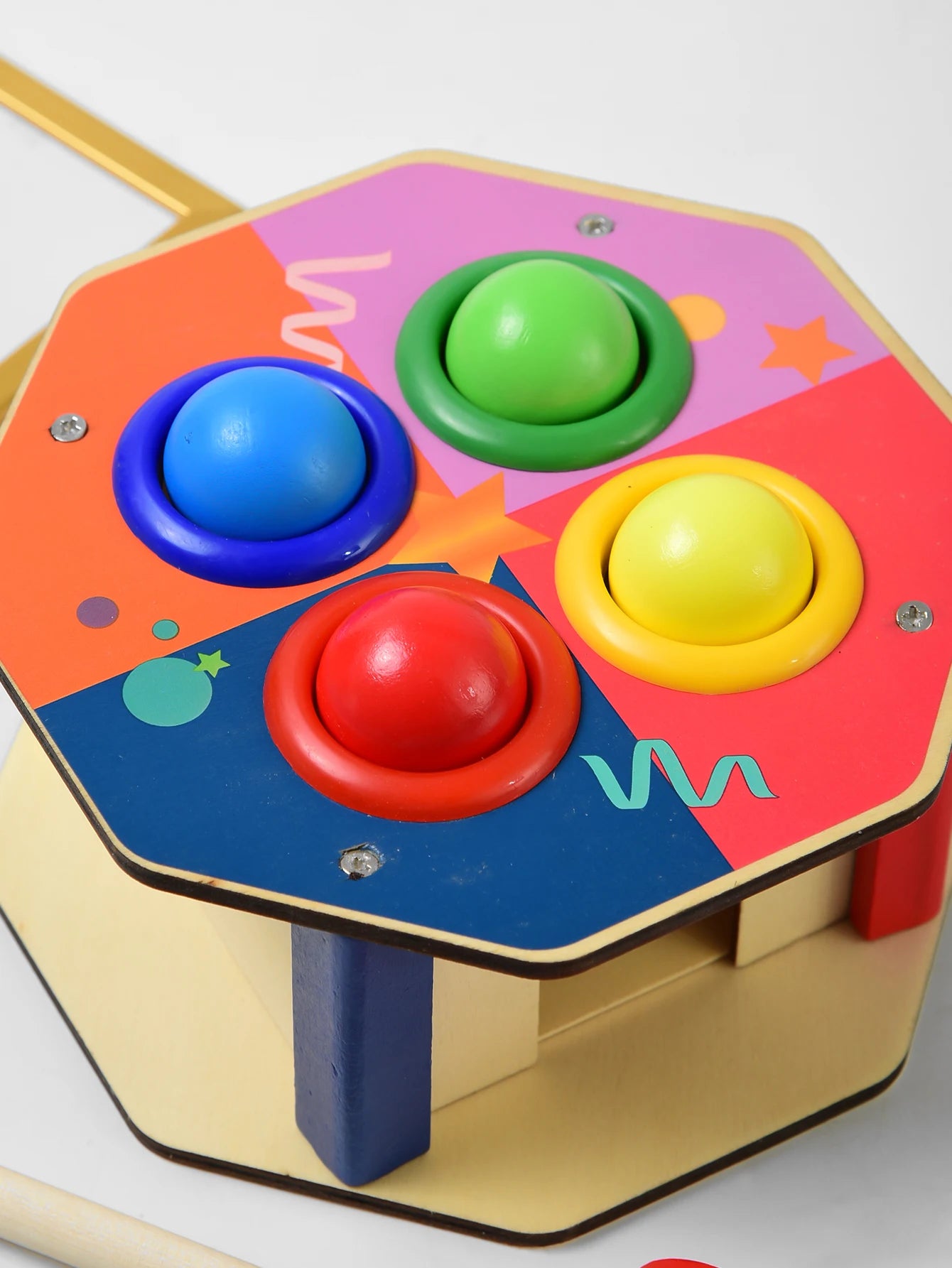 Montessori Wooden Hammering Toy - Develop Fine Motor Skills & Educational Fun for Toddlers!