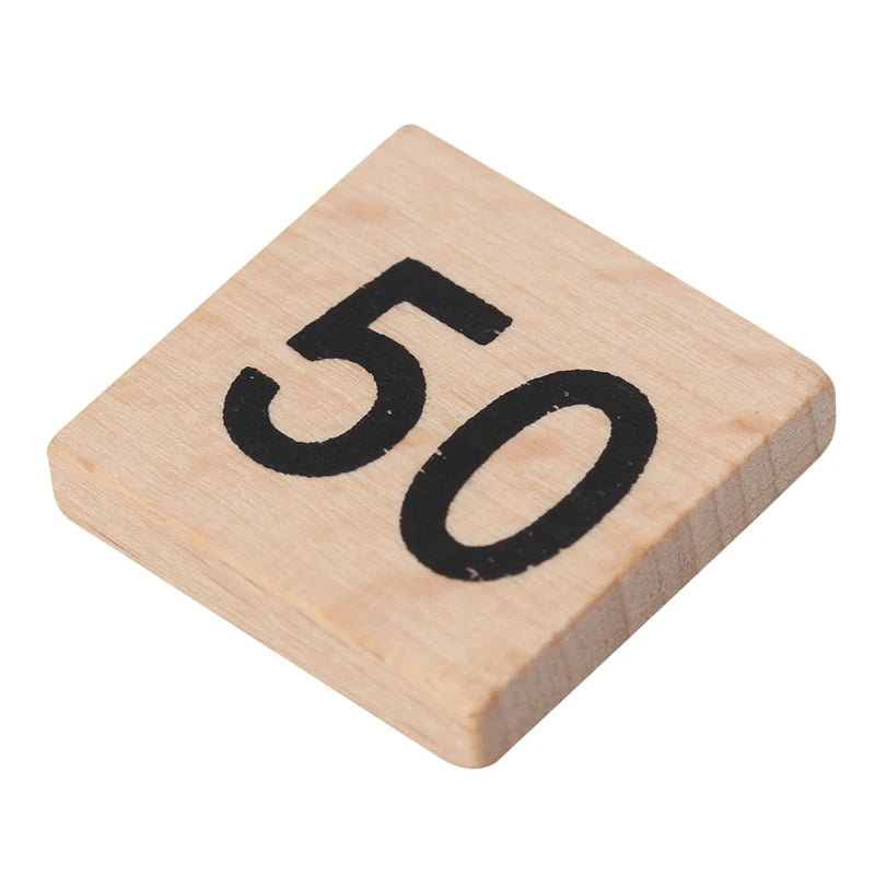Wooden Montessori Hundred Board Math 1 to 100 Consecutive Numbers Counting Toy