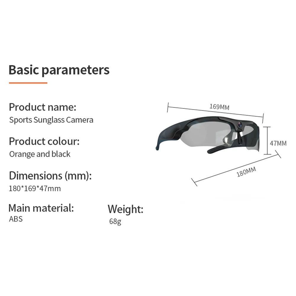 HD Camera Sunglasses – Sport DVR & Driving Cam 1080P