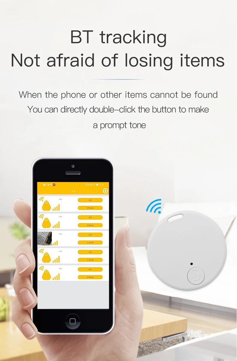 Mini GPS Tracker Bluetooth Anti-Lost Device Pet Kids Bag Wallet Tracking for IOS/ Android Smart Finder Locator Accessories