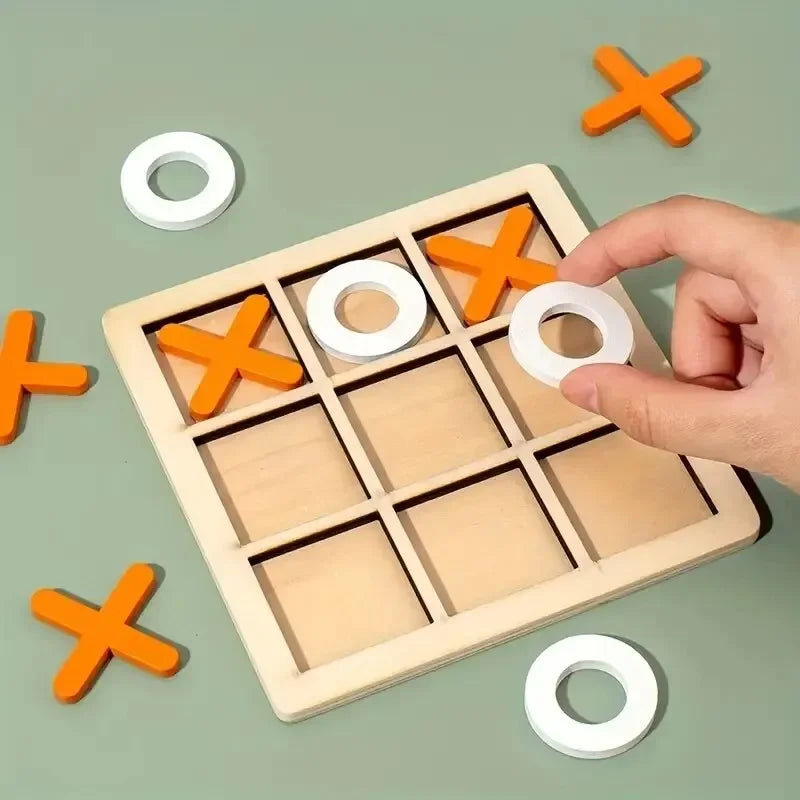 Montessori Play Game Wooden Toy Mini Chess Interaction Puzzle Training Brain Learing Early Educational Toys for Children Gift