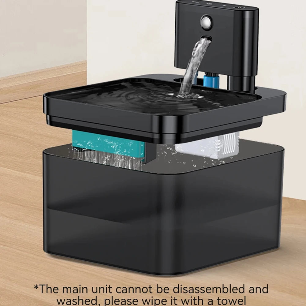 Wireless Automatic Cat Water Fountain 2.2L Intelligent Pet Water Dispenser With Filter Drinking Fountain For Cat Dog