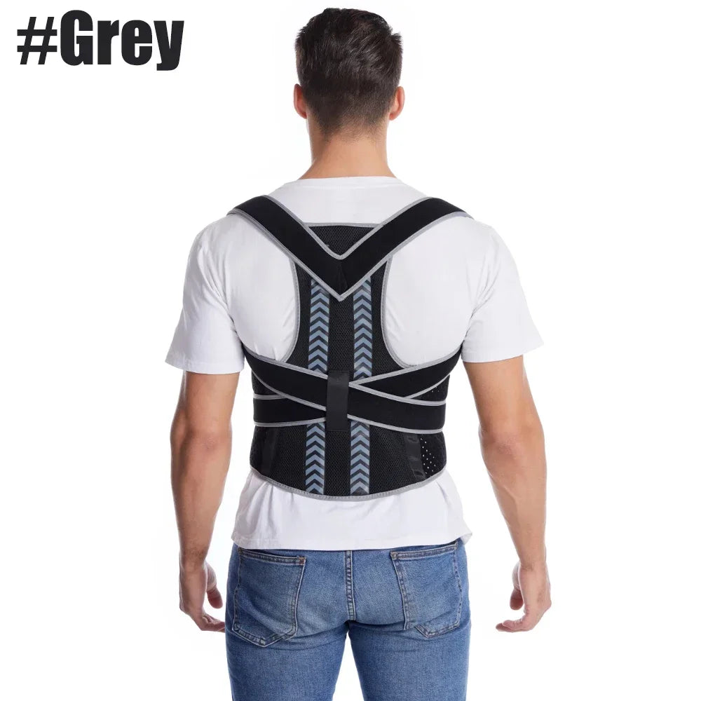 Posture Corrector for Men Women - Adjustable Back Brace for Upper&Lower Back Pain - Lumbar & Shoulder Support to Improve Posture
