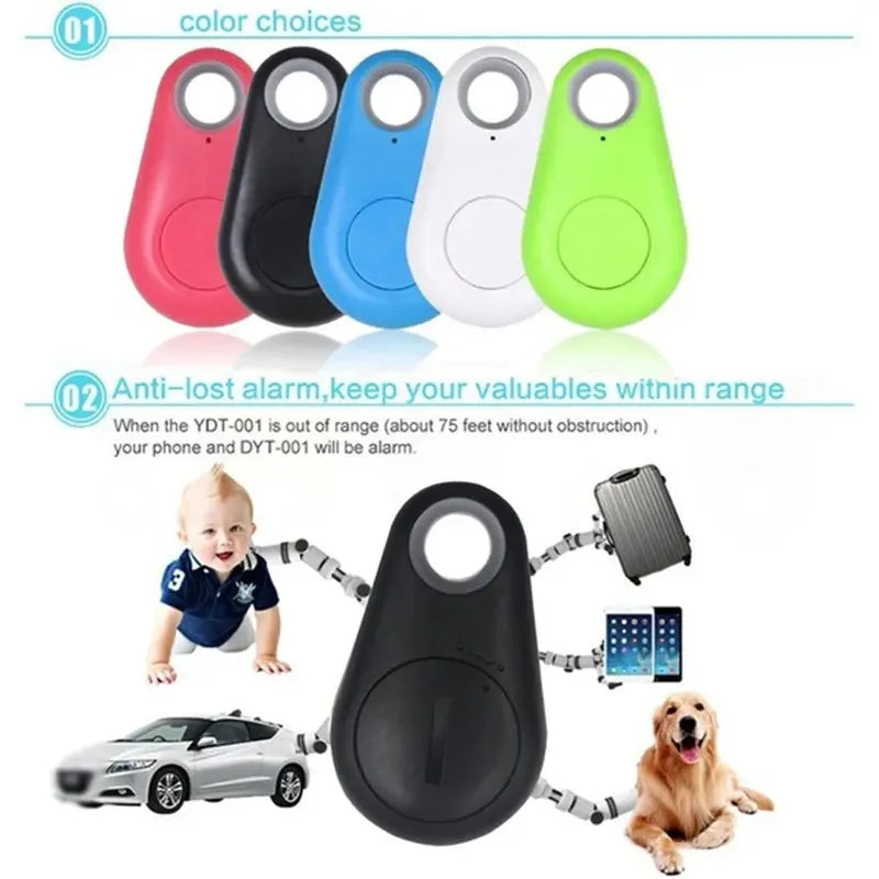 1/2pcs Mini Smart GPS Tracker Key Finder Locator Wireless Bluetooth Anti Lost Alarm Sensor Device For Kids Pets Dog Key Bicycle