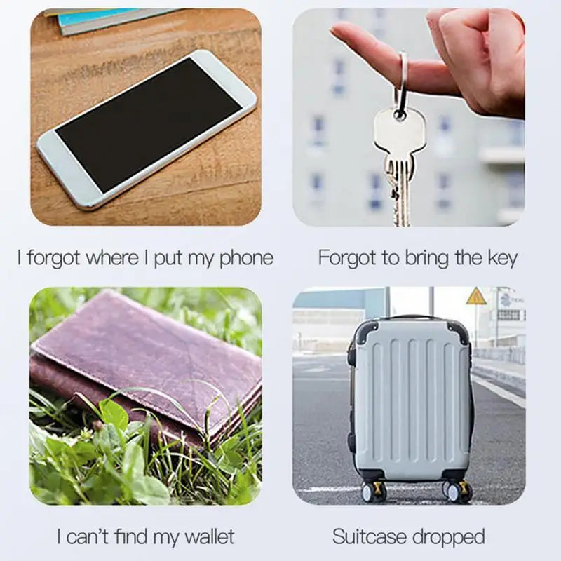 Mini GPS Locator AntiLost Alarm Wallet Keychain Smart Tag BluetoothCompatible Tracer Keychain Dog Pet Child Tracker Key Finder