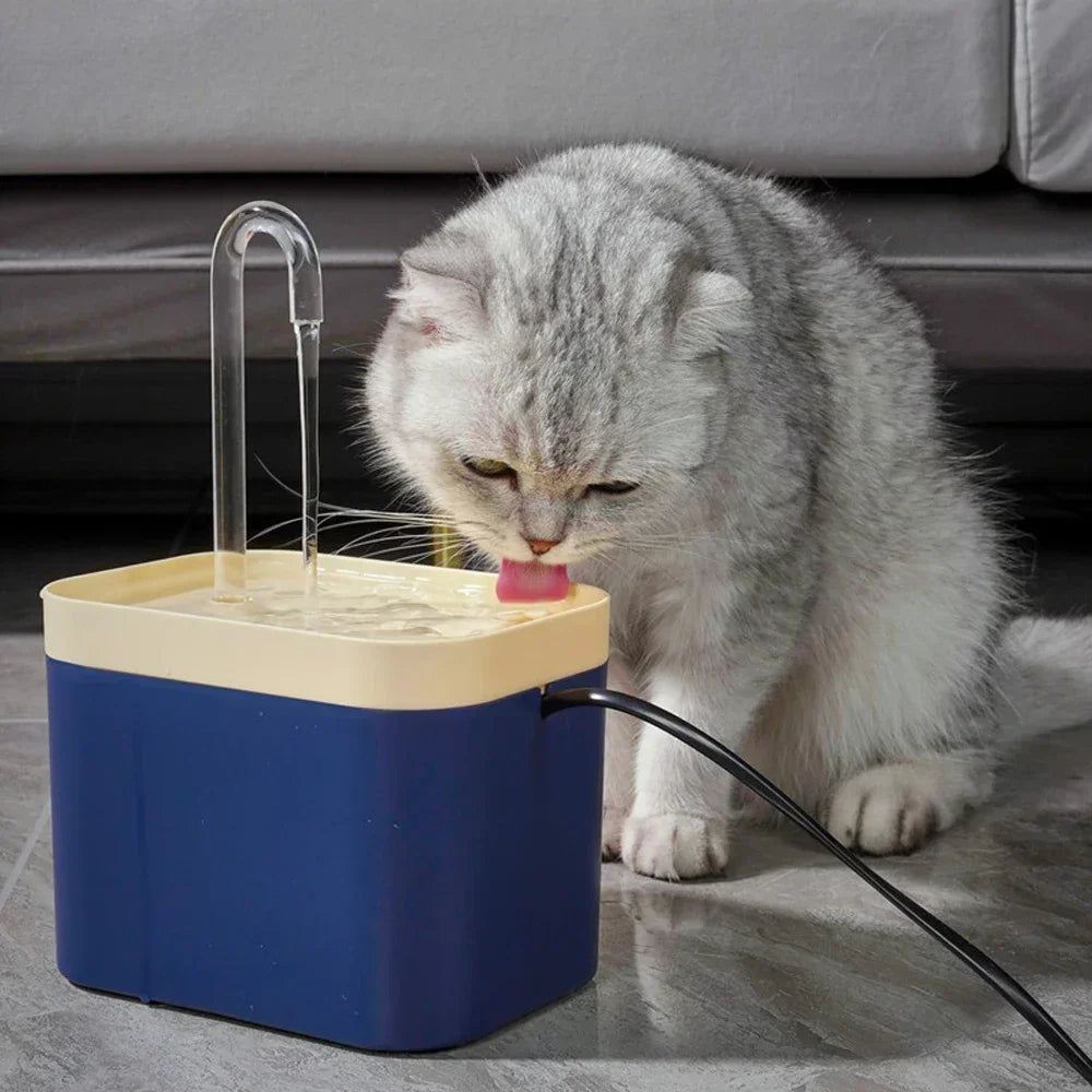 1.5L Ultra-Quiet Cat Water Fountain Filter Smart Automatic Pet Dog Water Dispenser&Burnout Prevention Pump Recirculate Filtrin
