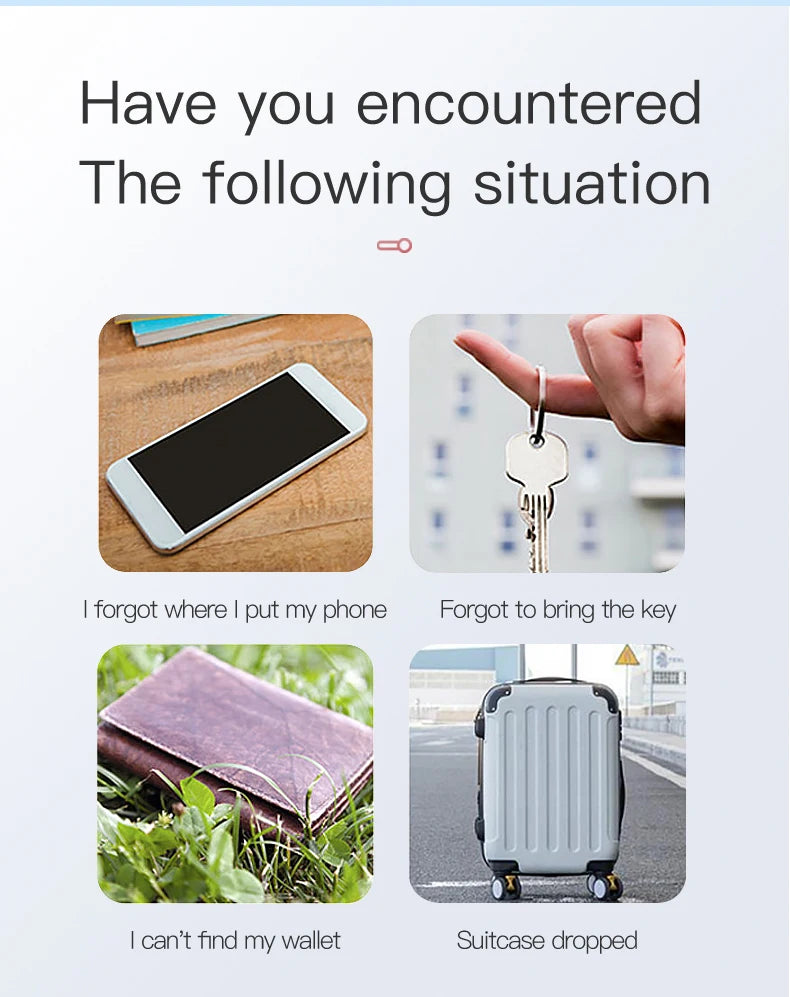 Mini GPS Tracker Bluetooth Anti-Lost Device Pet Kids Bag Wallet Tracking for IOS/ Android Smart Finder Locator Accessories