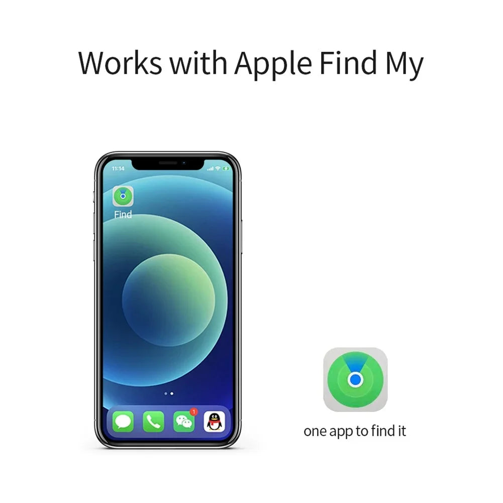 Smart Bluetooth GPS Tracker Works with Find My APP Anti-Lost Reminder Device Wireless For Iphone Locator Key Kids Finder