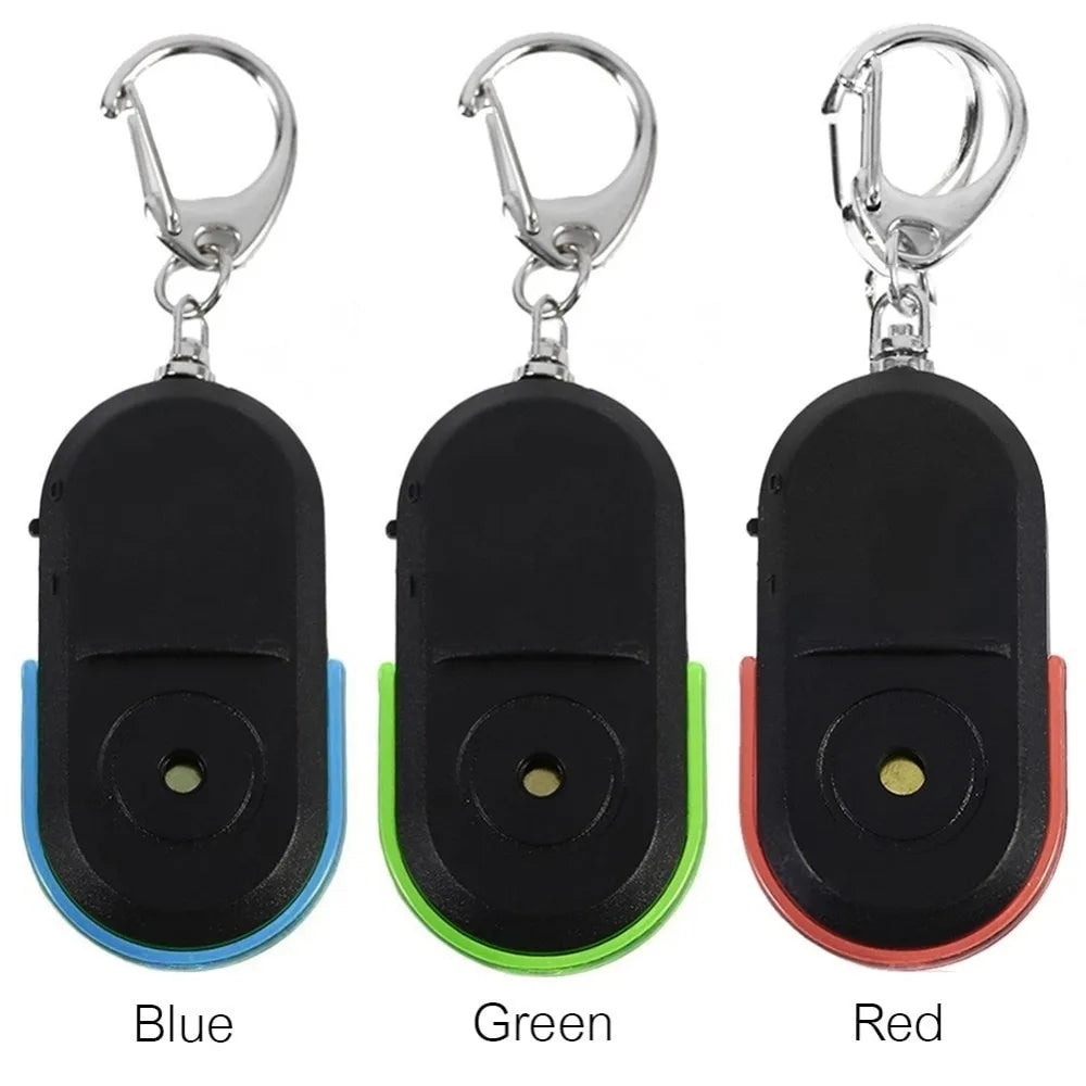 1pc Smart Wireless Anti-Lost Alarm Key Finder Locator Keychain Whistle Sound LED Light Things Tracker keychain