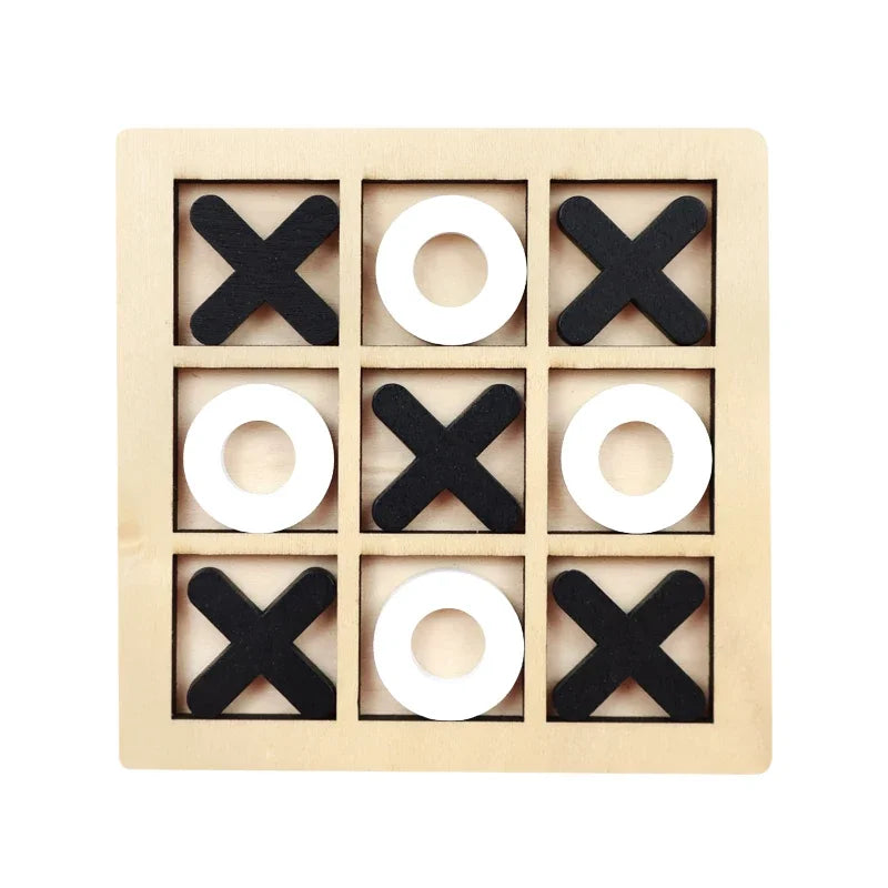 Montessori Play Game Wooden Toy Mini Chess Interaction Puzzle Training Brain Learing Early Educational Toys for Children Gift
