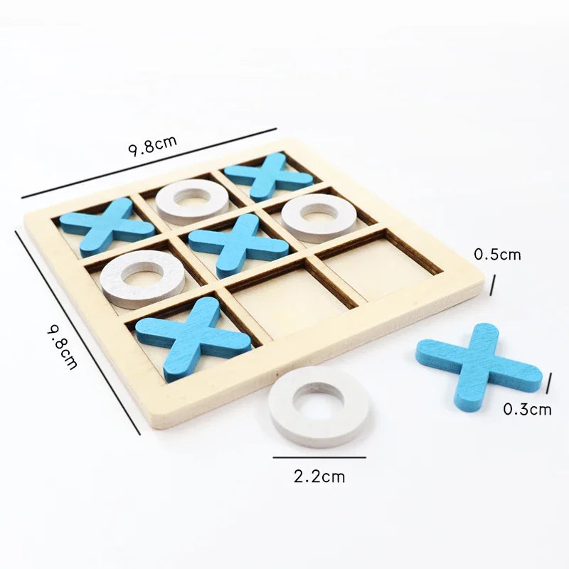 Montessori Play Game Wooden Toy Mini Chess Interaction Puzzle Training Brain Learing Early Educational Toys for Children Gift