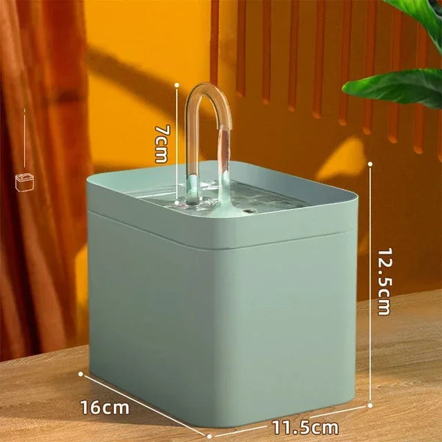 1.5L Ultra-Quiet Cat Water Fountain Filter Smart Automatic Pet Dog Water Dispenser&Burnout Prevention Pump Recirculate Filtrin