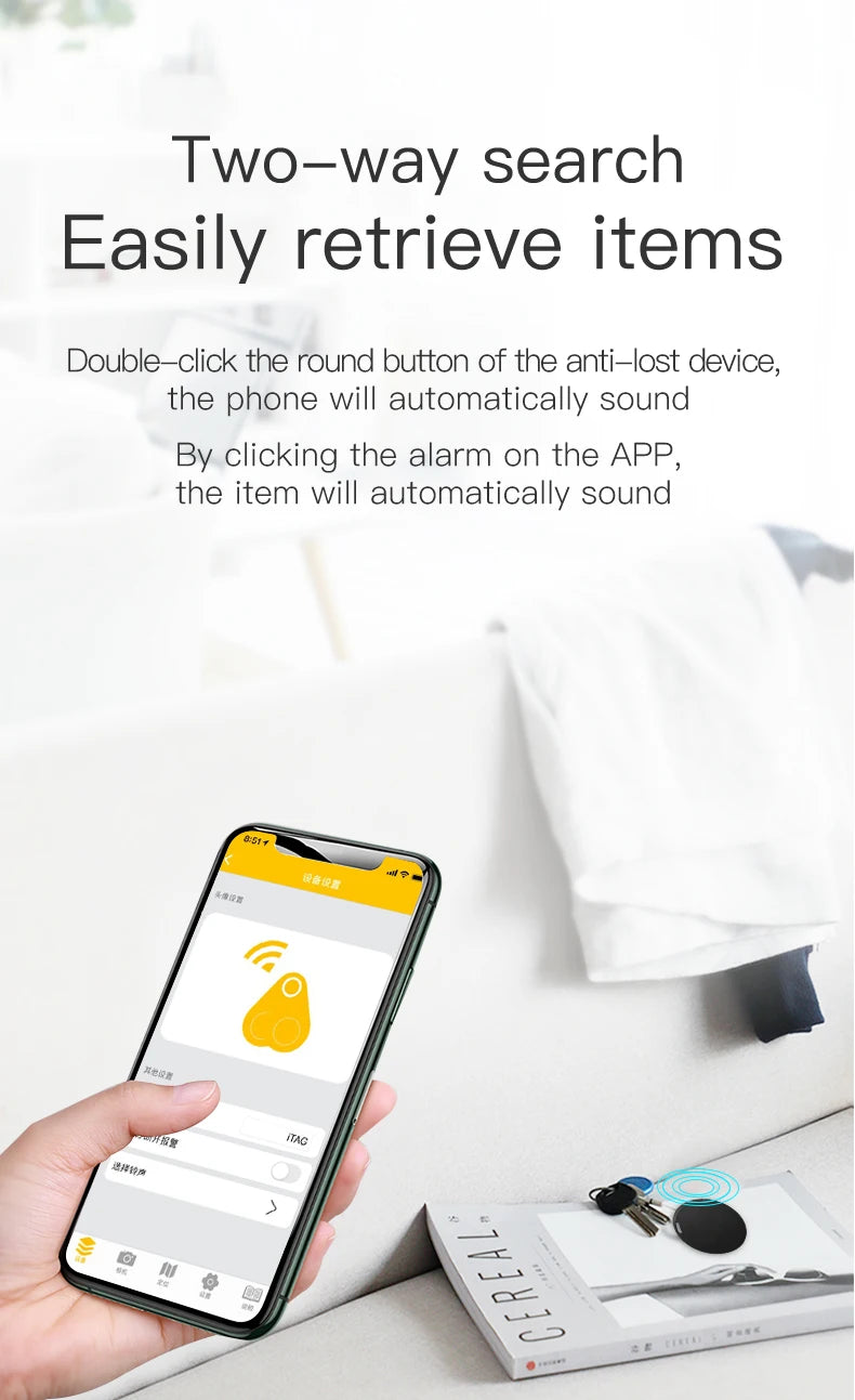 Mini GPS Tracker Bluetooth Anti-Lost Device Pet Kids Bag Wallet Tracking for IOS/ Android Smart Finder Locator Accessories