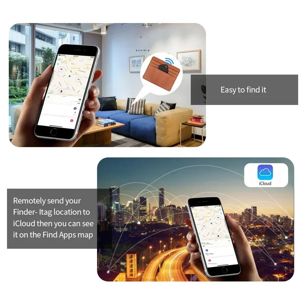 Smart Bluetooth GPS Tracker Works with Find My APP Anti-Lost Reminder Device Wireless For Iphone Locator Key Kids Finder