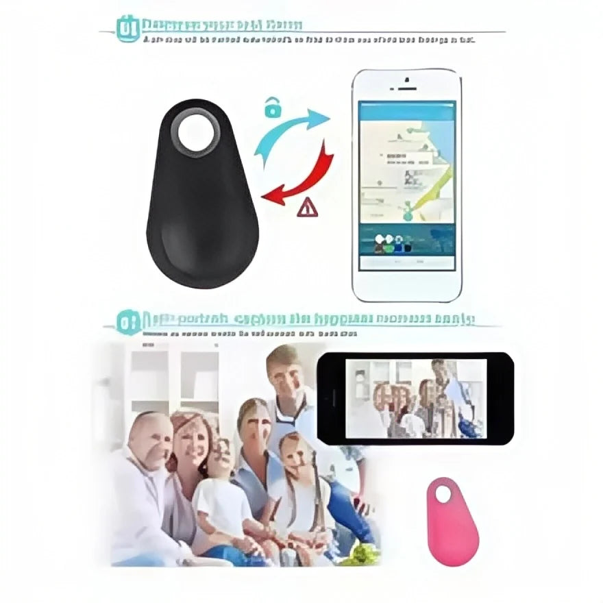 2025 Upgraded Bluetooth 5.0 Tracker-Waterproof Anti-Lost Device for Keys/Pets/Wallet/Luggage-Smart Locator with  Range&Alarm