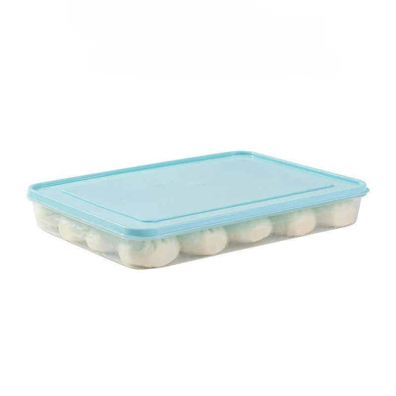Food Storage Containers with Lids , Freezer & Microwave Safe, for Dumplings, Meats, Fruits & Vegetables Dumpling Storage Box
