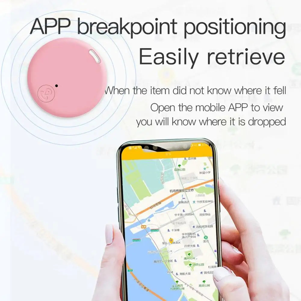 Mini GPS Locator AntiLost Alarm Wallet Keychain Smart Tag BluetoothCompatible Tracer Keychain Dog Pet Child Tracker Key Finder