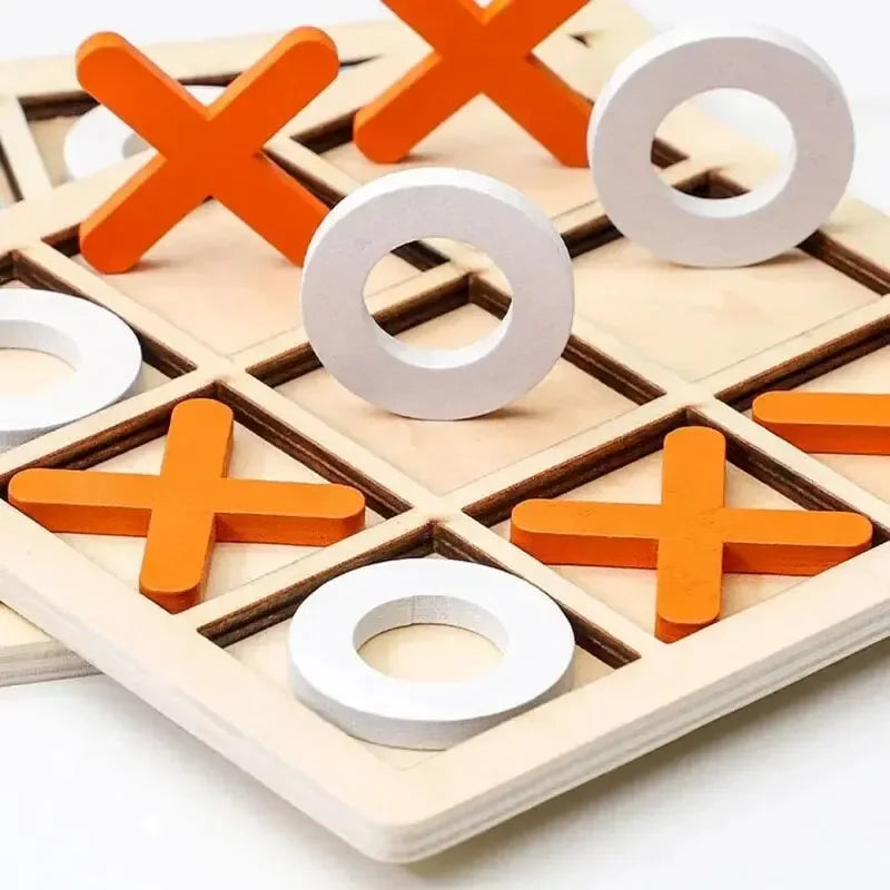 Montessori Play Game Wooden Toy Mini Chess Interaction Puzzle Training Brain Learing Early Educational Toys for Children Gift