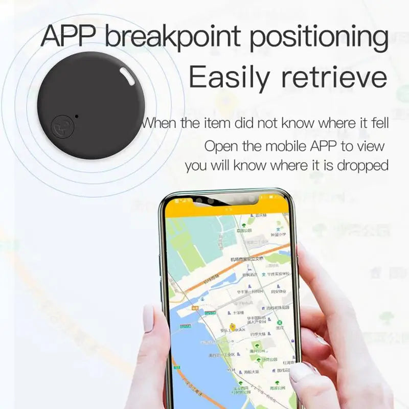 Mini GPS Locator AntiLost Alarm Wallet Keychain Smart Tag BluetoothCompatible Tracer Keychain Dog Pet Child Tracker Key Finder