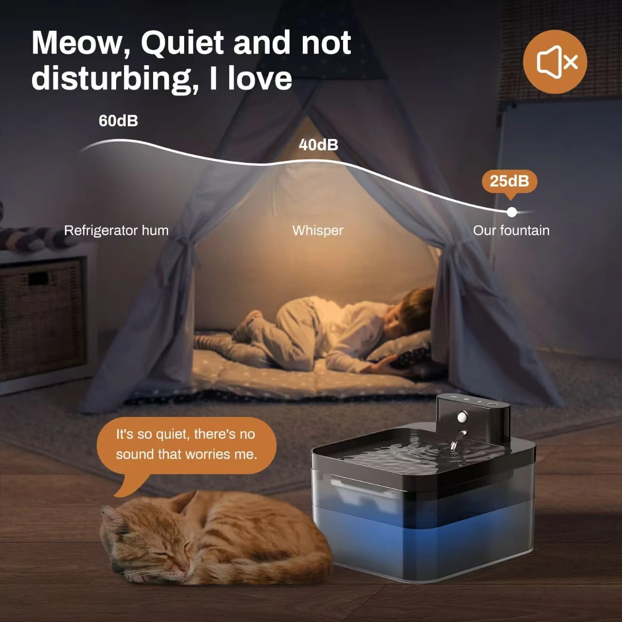 Wireless Automatic Cat Water Fountain 2.2L Intelligent Pet Water Dispenser With Filter Drinking Fountain For Cat Dog