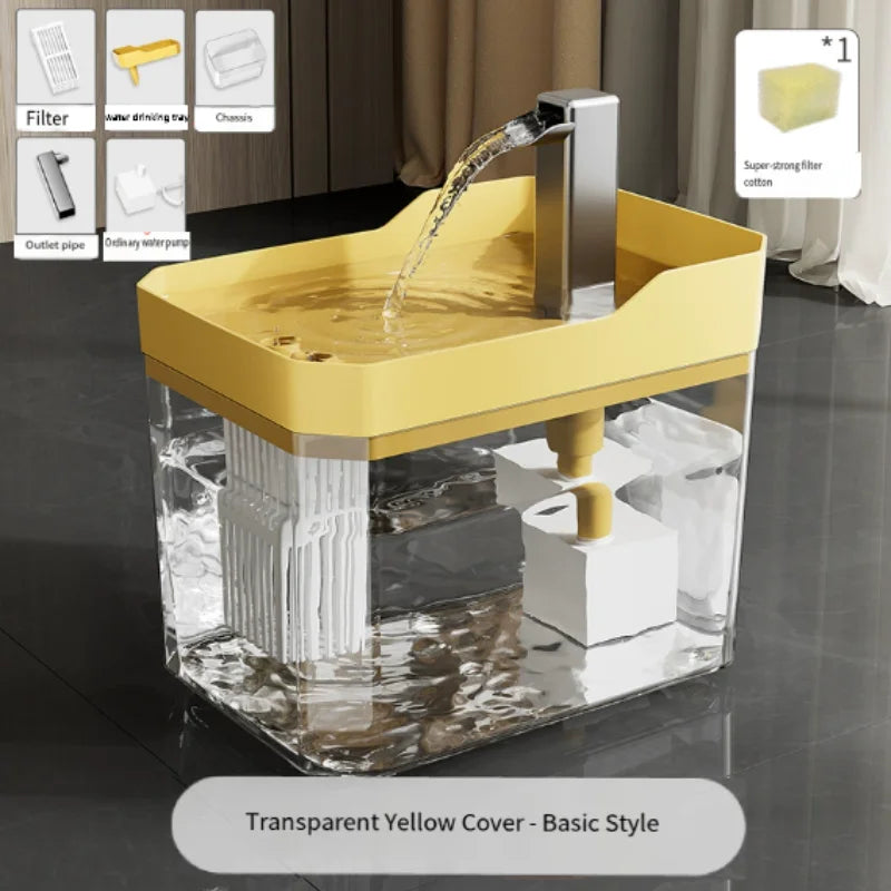 1.5L Pet Cat Water Fountain Automatic Circulating Drinking Dispenser with USB Filter Live Water  Circulation Cat Accessories