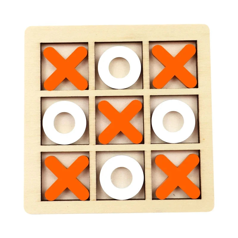Montessori Play Game Wooden Toy Mini Chess Interaction Puzzle Training Brain Learing Early Educational Toys for Children Gift