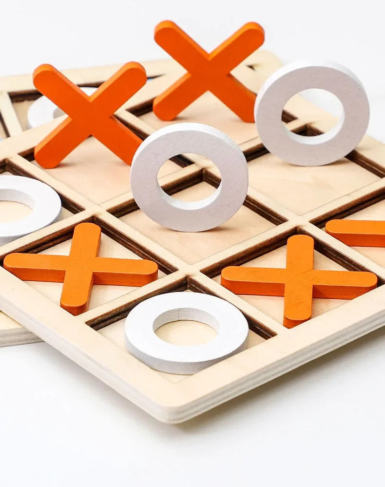 Montessori Play Game Wooden Toy Mini Chess Interaction Puzzle Training Brain Learing Early Educational Toys for Children Gift