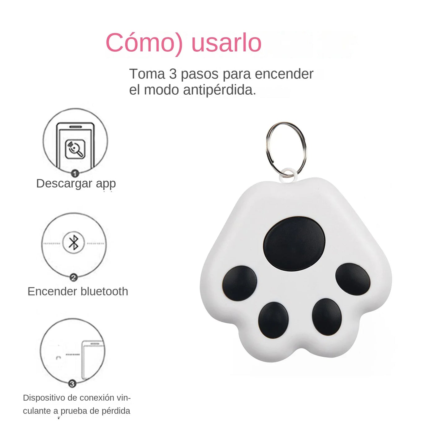 Mini GPS Tracker Wireless Bluetooth-compatible Smart Anti Lost Tracking Device for Keys Locator Pet Dog Cat Collar Accessories