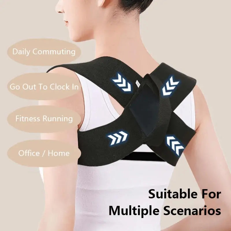 Back Posture Corrector Clavicle Spine Back Brace Belt Adjustable Upper Back Shoulder Lumbar Posture Correction Body Shaping