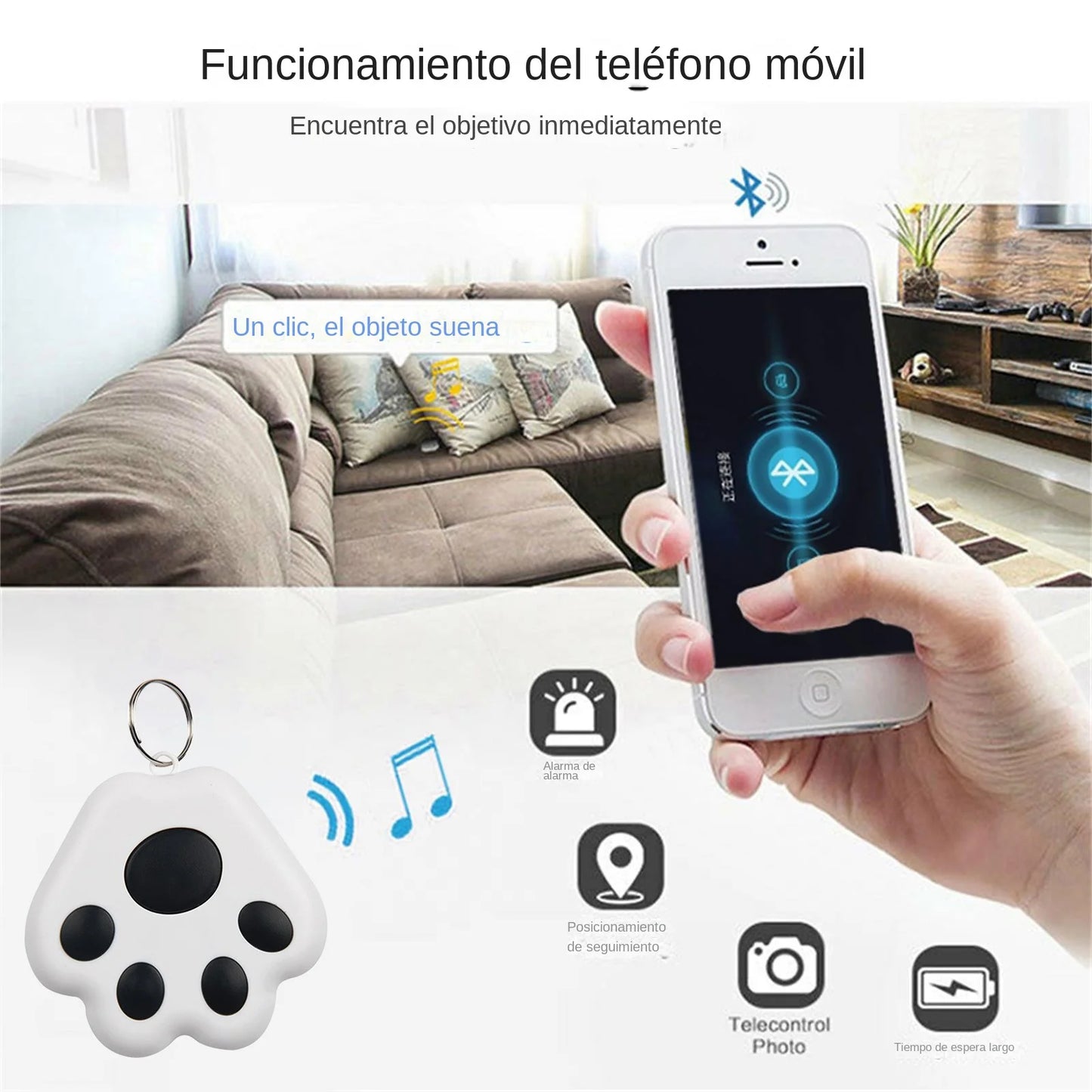 Mini GPS Tracker Wireless Bluetooth-compatible Smart Anti Lost Tracking Device for Keys Locator Pet Dog Cat Collar Accessories