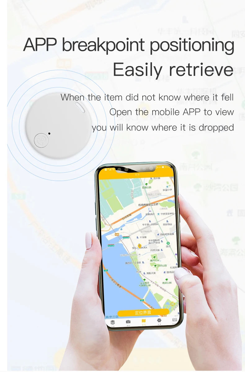 Mini GPS Tracker Bluetooth Anti-Lost Device Pet Kids Bag Wallet Tracking for IOS/ Android Smart Finder Locator Accessories