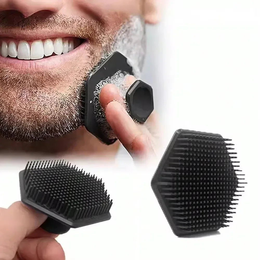 Facial Cleansing Brush Silicone Scrubber Deep Clean Massage Exfoliator For Pore Minimizing Blackhead Removal Shave Men And Women