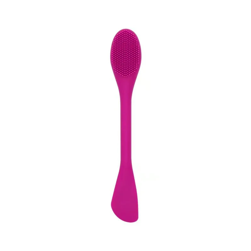 1PC Double Headed Silicone Face Cleansing Scrubber Brush Facial Mask Brushes Applicator for Women Face Makeup Brush Skin Care