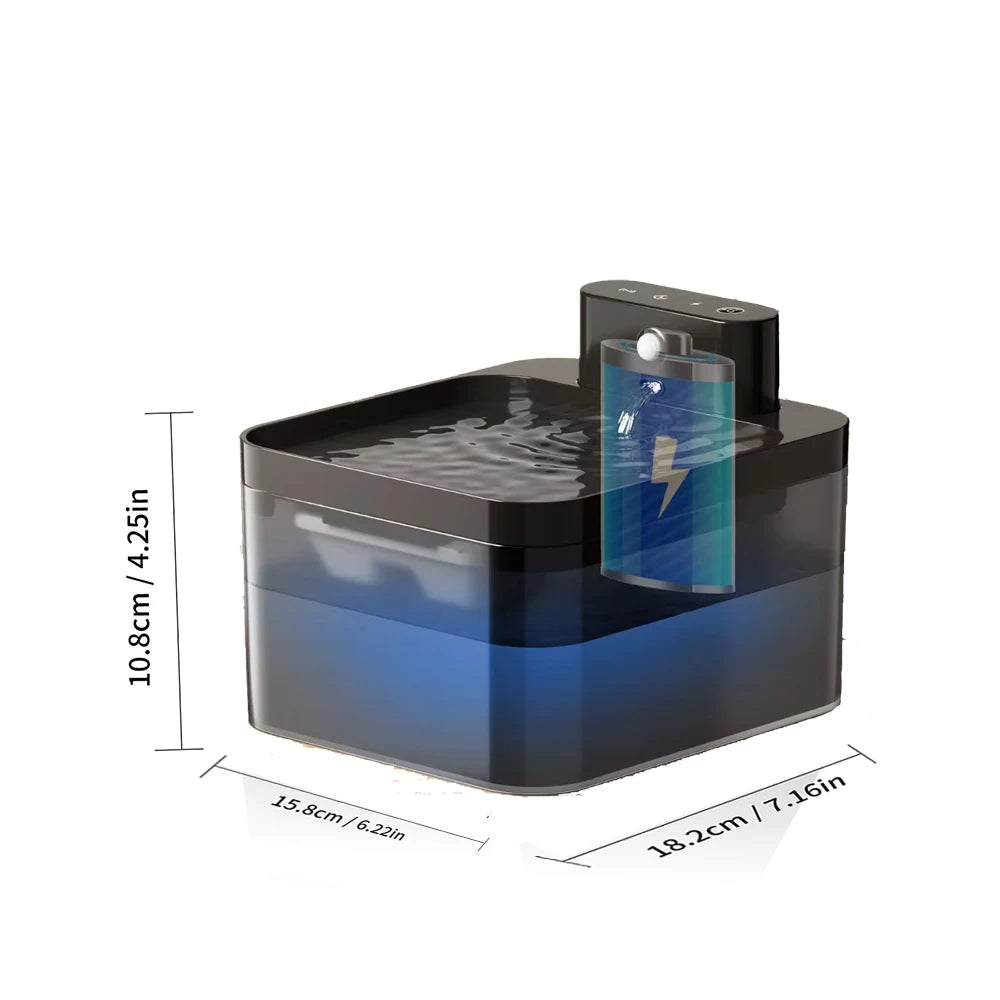 Wireless Automatic Cat Water Fountain 2.2L Intelligent Pet Water Dispenser With Filter Drinking Fountain For Cat Dog