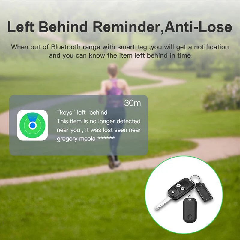 Smart Bluetooth GPS Tracker Works with Find My APP Anti-Lost Reminder Device Wireless For Iphone Locator Key Kids Finder