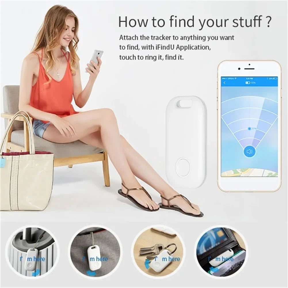Tuya Smart Finder GPS Tracker Keychain Anti Lost Alarm&find Things Easily Wireless Location Tracker Tag 2-way Search Key Finder
