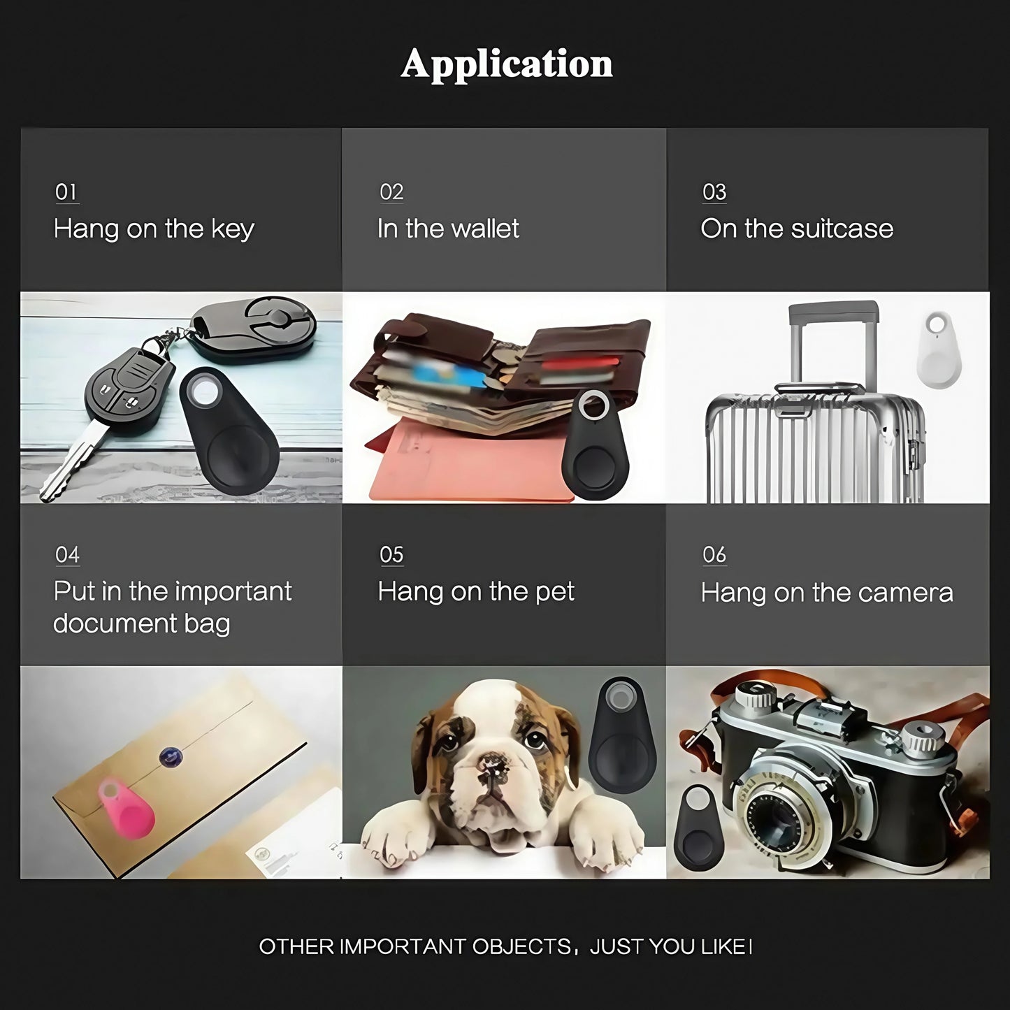 2025 Upgraded Bluetooth 5.0 Tracker-Waterproof Anti-Lost Device for Keys/Pets/Wallet/Luggage-Smart Locator with  Range&Alarm